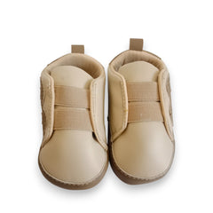 Premium Soft-Sole Toddler Sneakers - Beige & Brown Shoes