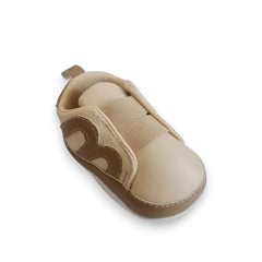 Premium Soft-Sole Toddler Sneakers - Beige & Brown Shoes