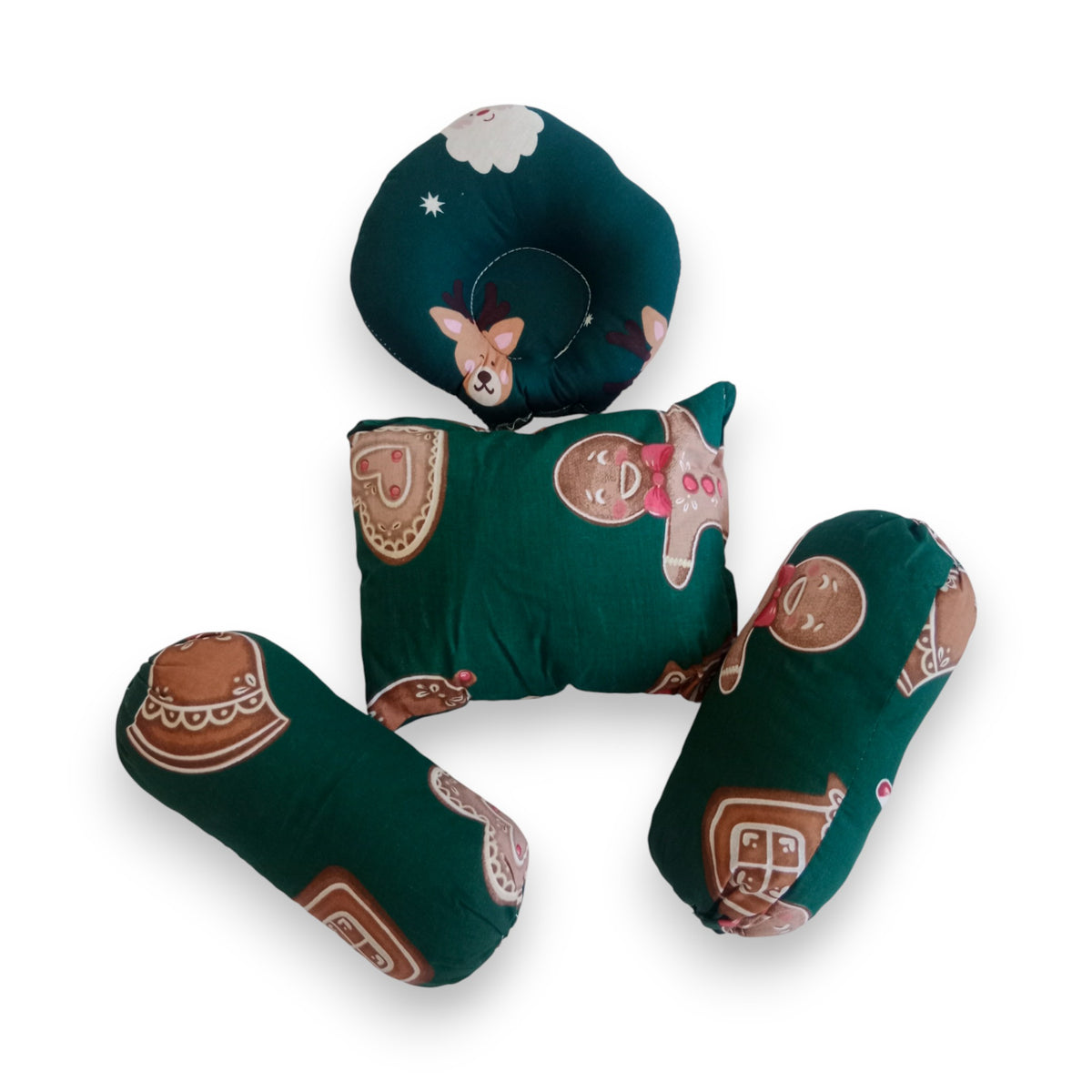 Cozy Christmas Dreams Baby Pillow & Bolster Set