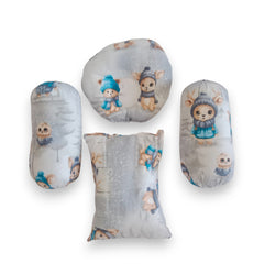 Winter Woodland Animal Pillow Set