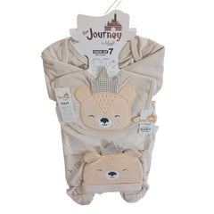 7Pc Baby Gift Set with Teddy Bear Design (NB)