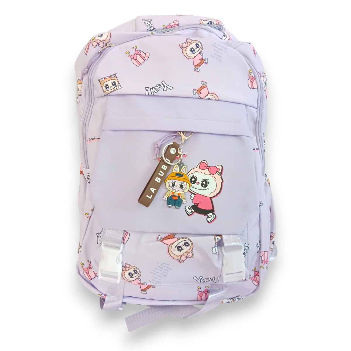 Cute Labubu Character Purple School / College Backpack / Bag