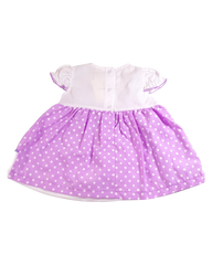 Polka Dot Girl Dress (Purple)