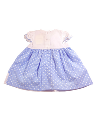 Polka Dot Girl Dress (Blue)