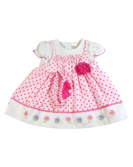 Polka Dot Girl Dress (Pink)