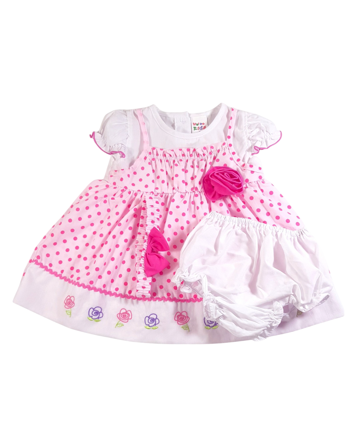 Polka Dot Girl Dress (Pink)