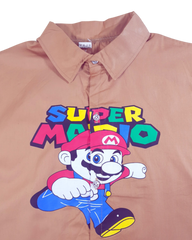 Boy Mario T-Shirt & Nicker (Brown)