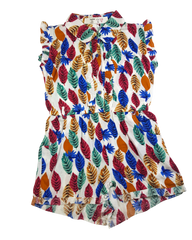 Tropical Print A-Line Dress