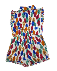 Tropical Print A-Line Dress