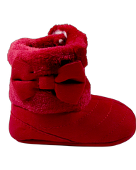 Baby Girls Shoes Fluffy Soft Rubber Sole with Bow
