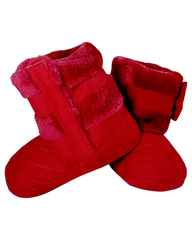 Baby Girls Shoes Fluffy Soft Rubber Sole with Bow