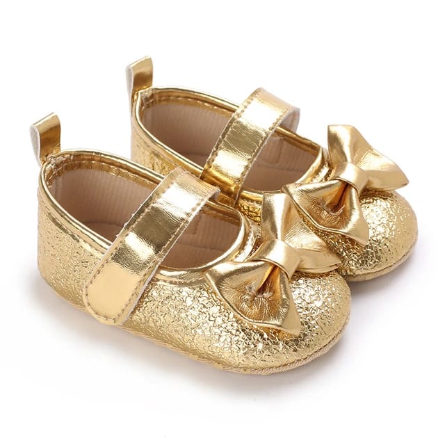 Golden Bow Shoes