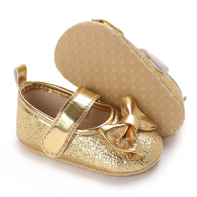 Golden Bow Shoes