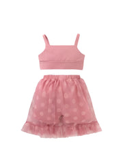 Baby Girl Pink Party 2 Pcs Dress