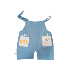 Baby Boy T-Shirt & Dungaree Shorts Set