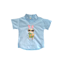 Boy Rabbit T-Shirt & Nicker (Blue)