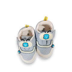Adorable Grey Baby First Walker Shoes