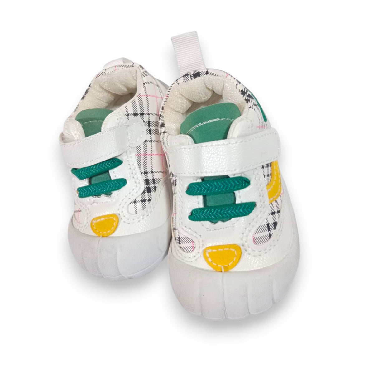 Adorable Plaid & Solid Baby Walker Shoes