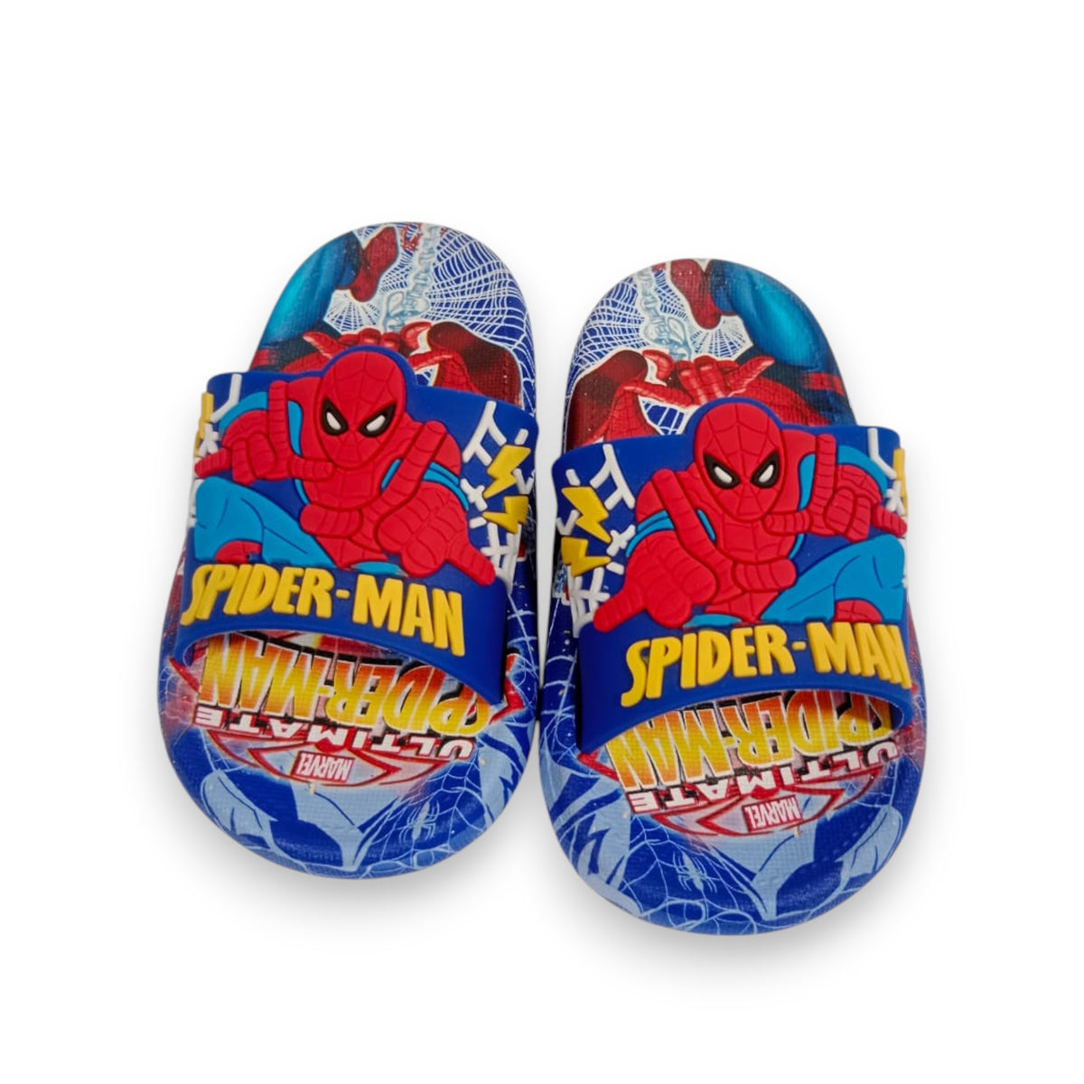 Kids' Lightning Marvel Spider-Man Ultimate Blue Rubber Slippers