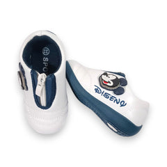 Adorable Lightning Mickey Mouse Kids' (Navy Blue) Casual Shoes with Zipper Closure