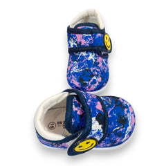 Trendy Kids' Purple & Multicolor Splatter Print Sneakers