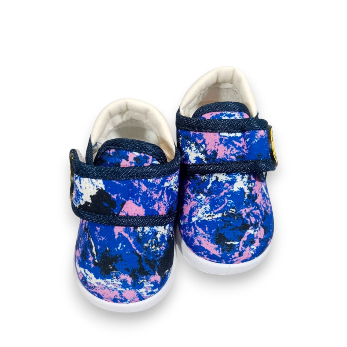 Trendy Kids' Purple & Multicolor Splatter Print Sneakers