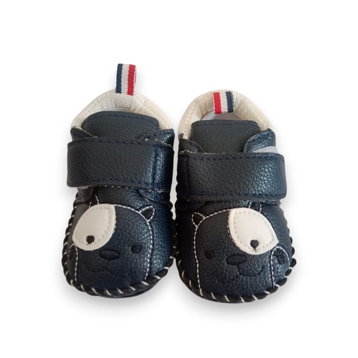 Adorable Navy Blue Dog-Face Baby First Walker Shoes