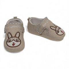 Soft Sole Light Brown Bunny Baby Booties
