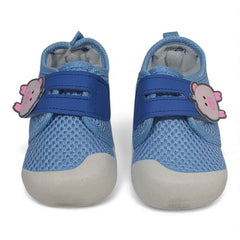 Non-Slip Blue Soft-Sole Baby Booties