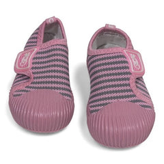 Sporty Pink & Blue Striped Non-Slip Baby Shoes