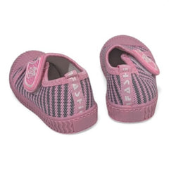 Sporty Pink & Blue Striped Non-Slip Baby Shoes