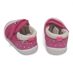 Non-Slip Pink Baby Booties with Cute Face