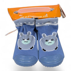 Cute Blue Bear Knitted Non-Slip Baby Sock Shoes