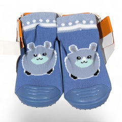 Cute Blue Bear Knitted Non-Slip Baby Sock Shoes