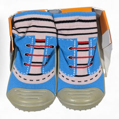 Classic Blue Knitted Non-Slip Baby Sock Shoes