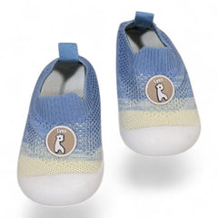 Blue Knitted Non-Slip First Walker Sock Shoes