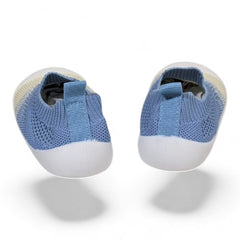 Blue Knitted Non-Slip First Walker Sock Shoes