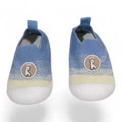Blue Knitted Non-Slip First Walker Sock Shoes