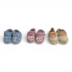 New-born Baby Booties - 3pc set