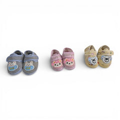New-born Baby Booties - 3pc set