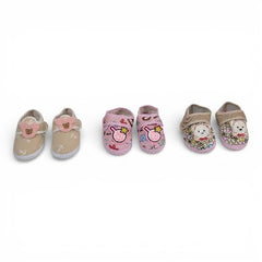 New-born Baby Booties - 3pc set