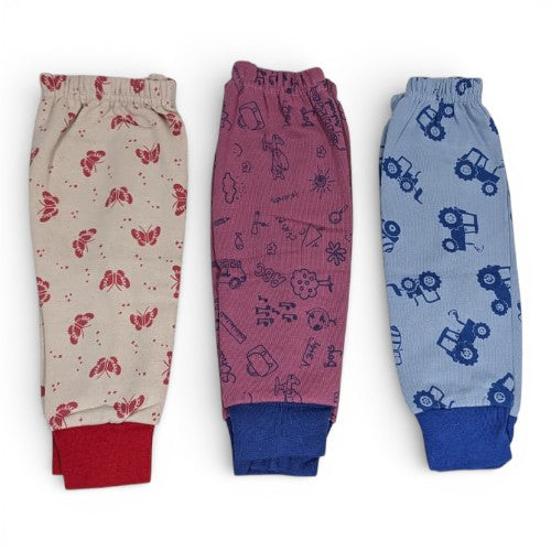 Printed Playtime Pajamas with Elastic Waistband (Pack of 3)