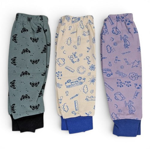 Printed Playtime Pajamas with Elastic Waistband (Pack of 3)