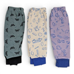 Printed Playtime Pajamas with Elastic Waistband (Pack of 3)