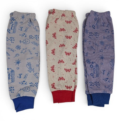 Printed Playtime Pajamas with Elastic Waistband (Pack of 3)