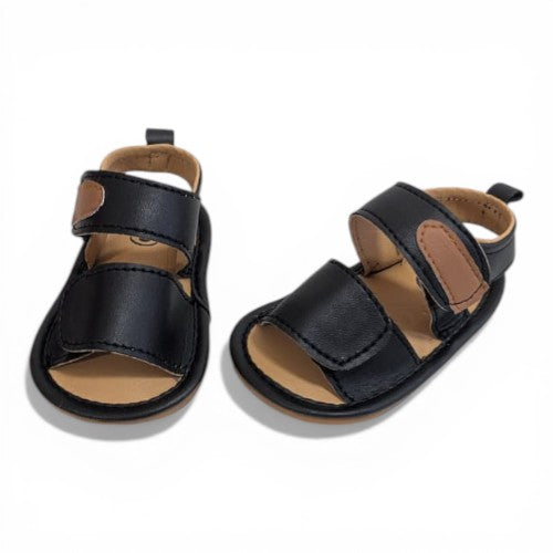 Boys Double-Strap Soft-Sole Baby Sandals