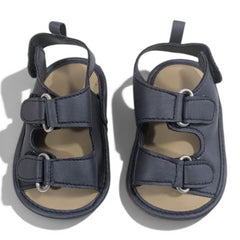Dual-Strap Infant Explorer Sandals - Navy Blue