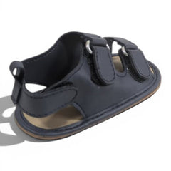 Dual-Strap Infant Explorer Sandals - Navy Blue