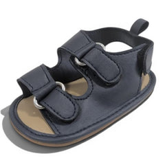 Dual-Strap Infant Explorer Sandals - Navy Blue