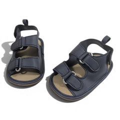 Dual-Strap Infant Explorer Sandals - Navy Blue